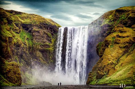 Skogafoss Waterfall In South Iceland Iceland