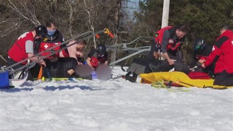 Three Injured In Ski Lift Accident Youtube