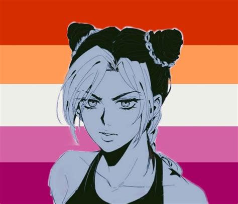 Joyline Kujo Jojos Lesbian Pride Icons Anime Lesbian Flag Lesbian