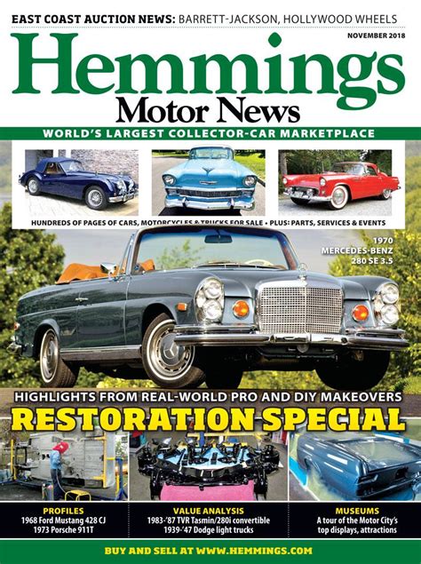 Hemmings Motor News November 2018 Hemmings