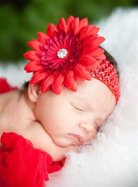 Baby Photos With Flowers Newborn Photography Artificial Flowers Baby