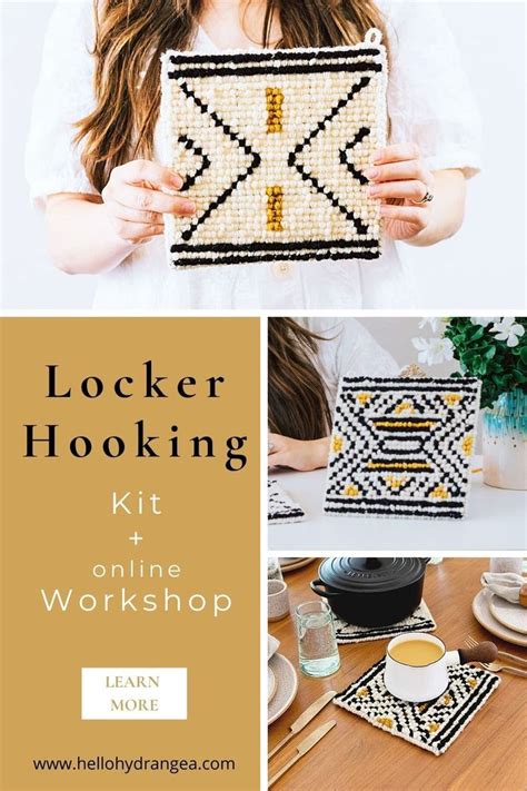 Locker Hooking Kit Workshop In 2021 Locker Hooking Weaving Kit