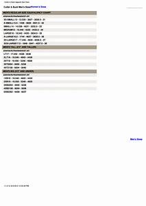 Cutter Buck Men 39 S Sizes Chart Printable Pdf Download