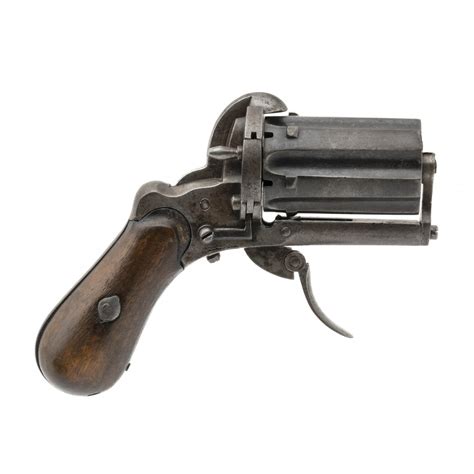 Belgian Pinfire Pepperbox Revolver Ah8197