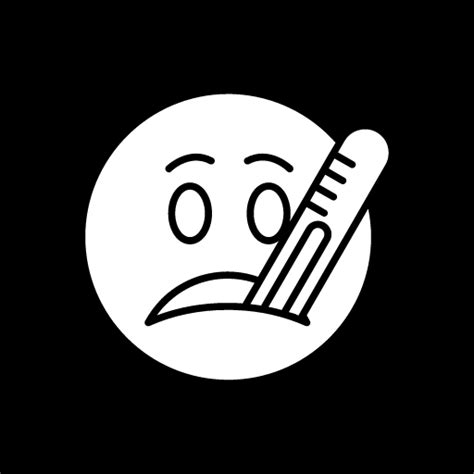 Emoji Icon Face Icon Sick Icon Smiley Icon Thermometer Icon Virus
