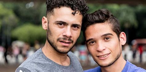 Download Gay Latino Couple Selfie Wallpaper