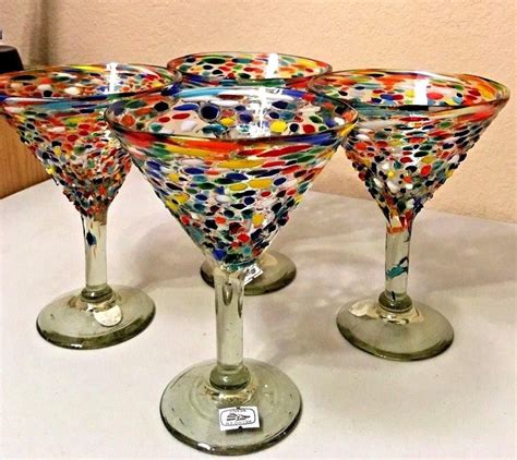 Mexican Hand Blown Confetti Glassware All Information About Healthy Recipes And Cooking Tips