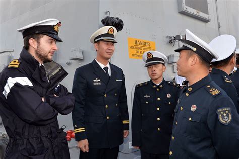 Chinese Sailors Tour Royal Navys Newest Warship Royal Navy
