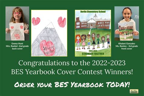 Congratulations Bes Yearbook Cover Contest Winners Berlin Central