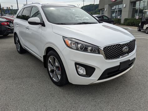 Pre Owned 2018 Kia Sorento Sx V6 In Snow White Pearl Greensburg