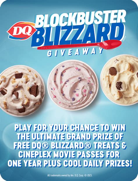 DQ Launches Blockbuster Blizzard Treat Giveaway To Celebrate The Summer