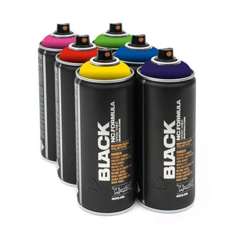 Montana Black Spray Paint 400 Ml Can Art Lounge