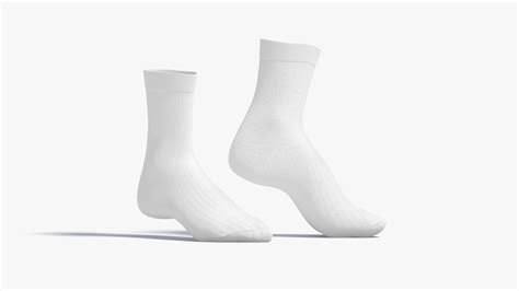 Artstation White Long Socks Stand On Tiptoe Fabric Sox Pair Resources