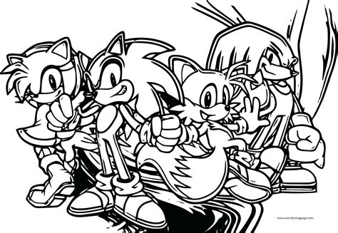 You are free to download and make it your child's learning material. Sonic And Friends Coloring Pages - Coloring Home