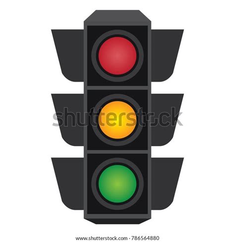 Traffic Signal Symbol Sign Stop Ahead Stock Vector Royalty Free 786564880