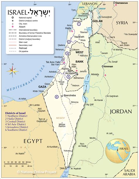 Political Map Of Isreal Allina Madeline