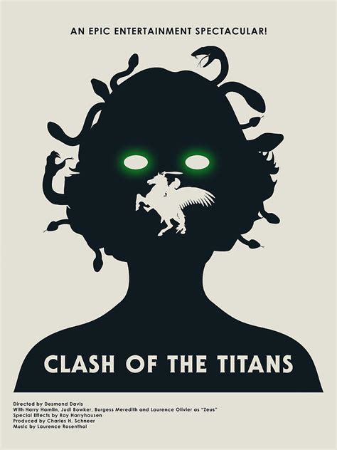 Clash Of The Titans Poster Digital Art By Hal Swanson Fine Art America