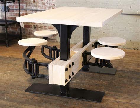 Sofas, cafeteria chairs, lounge seating, dining, tables, bar stools, storages. Vintage Industrial Cafeteria Swing Out Seat Kitchen ...