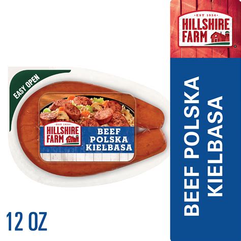 Hillshire Farm Beef Polska Kielbasa Smoked Sausage Rope 12 Oz