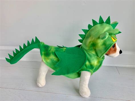 Green Dragon Costume Dog Dragon Costume Halloween Costume By Etsy