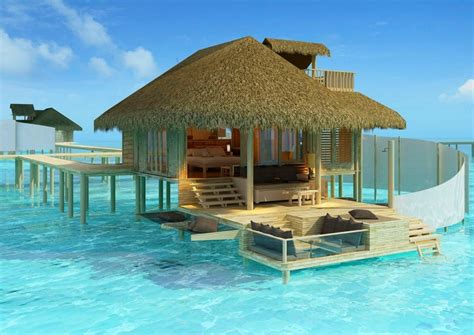 sea water nature swimming pool resort tropical turquoise maldives vacation bungalow