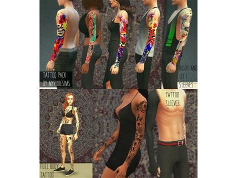 The Sims 4 Ts4 Tattoo Sims 4 Body Mods Sims 4 Sims 4 Tattoos