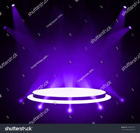 Purple Stage Background Stock Illustration 260922737 Shutterstock