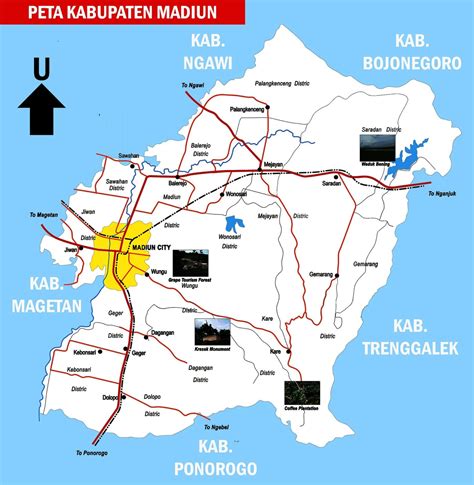 Peta Madiun Lengkap Dengan Kecamatannya Info Area