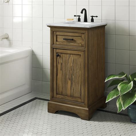 Andover Mills™ Rossi 19 Free Standing Single Bathroom Vanity With Marble Vanity Top And Reviews