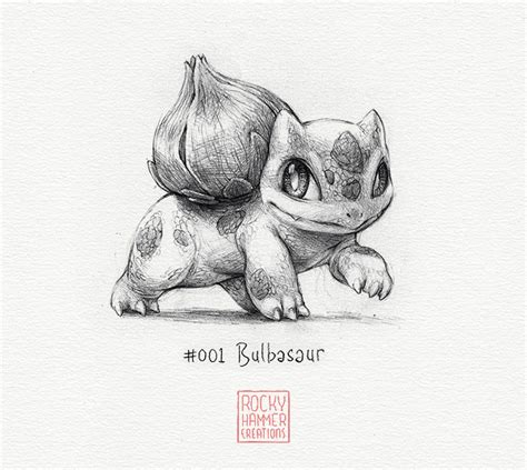 Drawings Of Pokémon First Series Behance