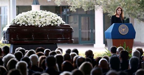 Former Us First Lady Nancy Reagan Is Buried Next To Husband Ronald Following Funeral Service In