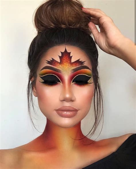 Makeup Art Leaf Art Fall Makeup Looks Creative Makeup Looks Simple