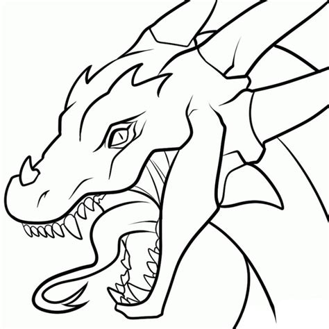 Simple Dragon Outline Orgsan Easy Dragon Drawings Cool Easy