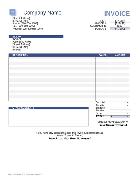 Blank Invoices In Excel Examples 9 Pdf Examples