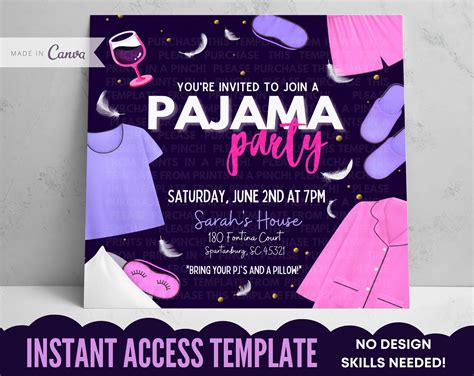 Pin On Adult Slumber Pajama Party