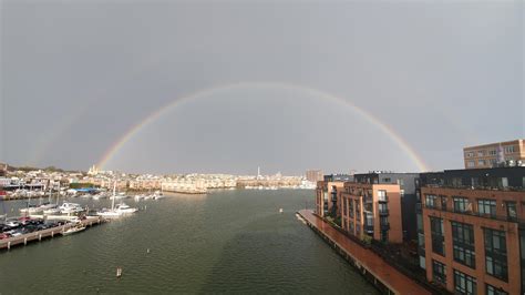 Rainbow Over The Harbor After The Storm Rbaltimore