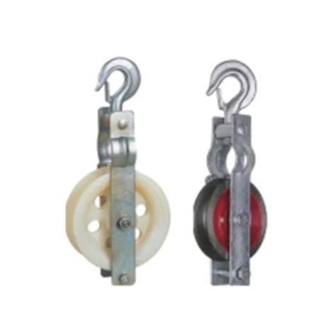 Aluminum Pulley Block Hook Type Cable Roller Cable Pulley Aluminum Drum