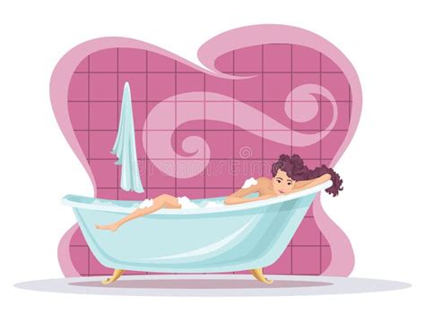 Cartoon Woman Taking Bath Stock Illustrations 748 Cartoon Woman Taking Bath Stock