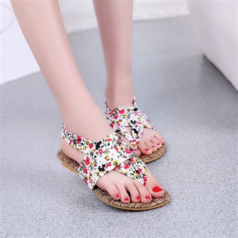 2016 Summer Womens Shoes Cute Sandals Bohemian Style Fashion Ankle