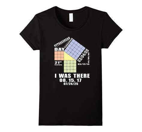 Pythagorean Theorem Mathematics Day Womens Black T Shirt 4lvs