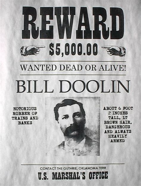 Outlaw Wanted Posters