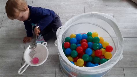Super Easy Toddler Activities With Balls Balls Soup Youtube