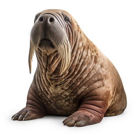 Premium Photo Walrus With White Background High Quality Ultra Hd
