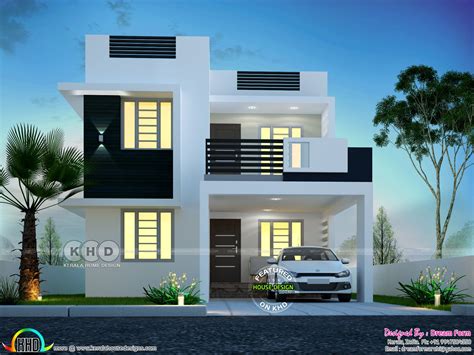 Super Cute Small Contemporary Home Kerala House Design Bungalow