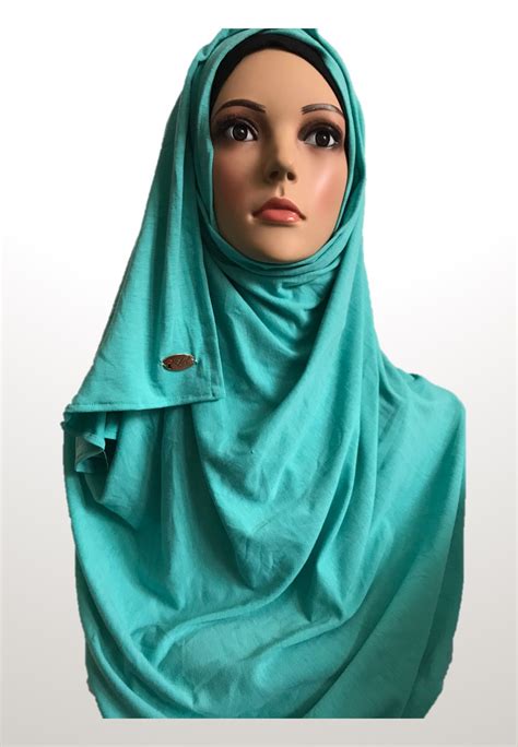 persian green stretchy cot instant hijab sf instant hijabs uk