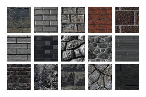 Stone And Brick Patterns For Photoshop Designercandies