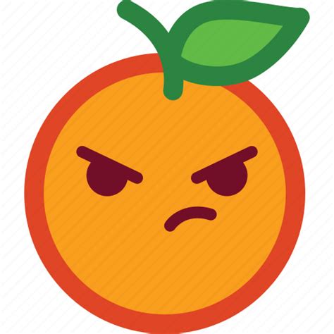 Angry Cute Emoji Emoticon Funny Madness Orange Icon Download On