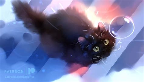 Thats Mine By Apofiss Black Cat Art Cat Art Cute Art