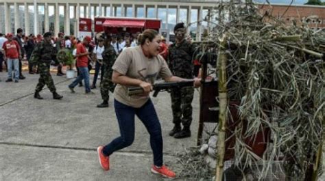 Venezuelan Army Civil Militias Hold Exercises After Trump Threat