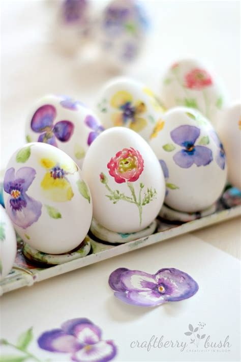 24 diy watercolor gift ideas! Watercolor Eggs